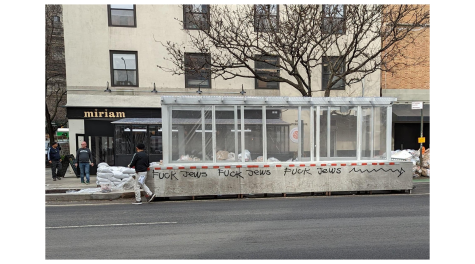 ‘F— Jews’ sprayed outside Israeli restaurant in NYC