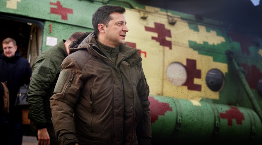 Ukrainian President Volodymyr Zelensky is drawing admiration from Jews who see him as a heroic figure. (Anadolu Agency/Getty Images)
