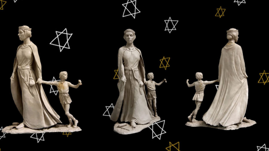 Prince Charles unveils statue honoring powerful medieval Jewish mom