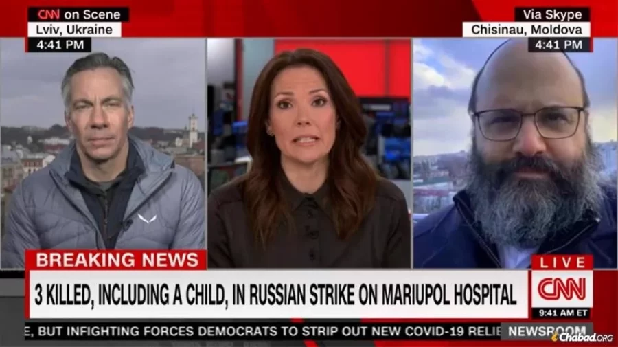 CNN highlights Chabads work in Ukraine