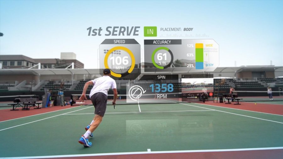 PlaySights SmartCourt connected camera system applies the latest innovations in AI and machine learning to tennis. Photo courtesy of PlaySight