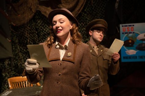 Ryan Lawson-Maeske and Molly Diane Burris perform in New Jewish Theatre’s production of ‘Dear Jack, Dear Louise.’  Photo: Jon Gitchoff