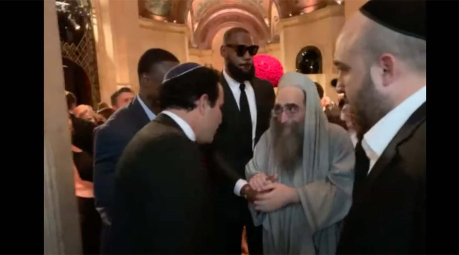 LeBron James attends Jewish NYC wedding — holding hands with a notorious rabbi