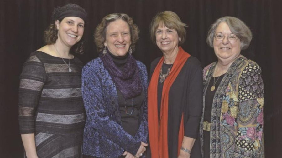 Sara Hurwitz, Amy Eilberg, Sandy Eisenberg Sasso and Sally J. Priesand, each of whom was the first female rabbi in her branch of Judaism.
Courtesy of The Jacob Rader Marcus Center of the American Jewish Archives