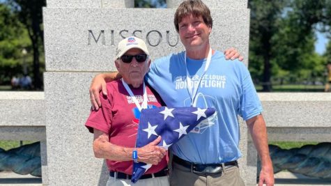Frank and Michael Jacobs at the World War 2 Memorial Washington DC
