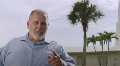 Pastor Larry Jinks of First Baptist Church of St. James City, Florida, appears in a campaign ad in support of Florida Gov. Ron DeSantis. Photo by Youtube/Screenshot