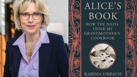 Karina Urbach and the cover of her book. Photos courtesy of Quercus Books.