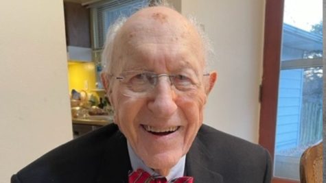 Judge Arthur Litz at his home recently. He turns 100 on Jan. 7th