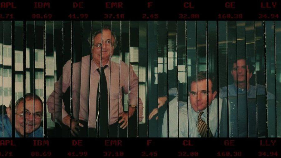 Bernie Madoff and fellow employees. Courtesy of Netflix