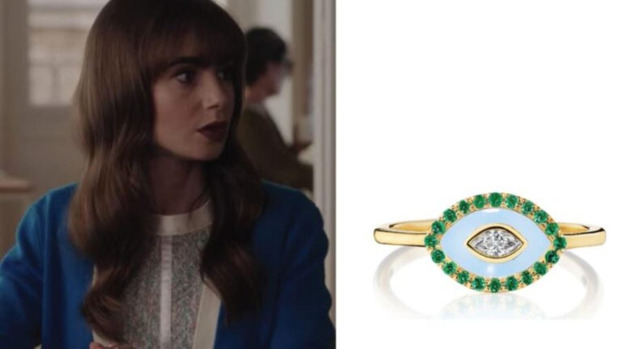 his Shallow Waters ring from Leehe Segal was featured on Netflix series Emily in Paris. Photo: screenshot
