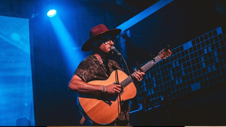 Mikey Pauker, seen here performing at Cornerstone Brewery in Berkeley, is one of the musicians behind a petition to add a Jewish music category to the Grammys. (Photo/Courtesy Pauker)