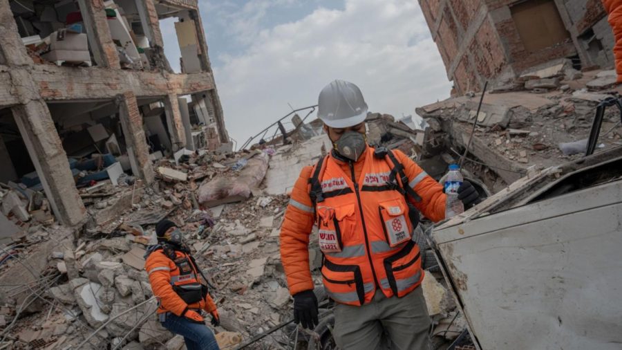 Israeli search and rescue teams have been at the site of the deadly earthquake since last week. Photo by Erik Marmor/Flash90
