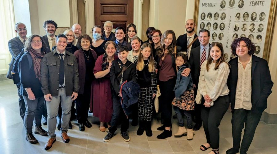 Jewish+leaders+from+across+Missouri+came+to+Jefferson+City+to+testify+and+lobby+against+various+bills+that+would+restrict+the+rights+of+trans+people.+%28Photo+courtesy+of+Rabbi+Daniel+Bogard%29