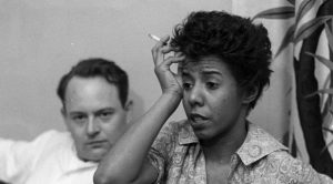 Robert Nemiroff and Lorraine Hansberry were married from 1953-62. They are shown here in 1959. (Ben Martin/Getty Images)