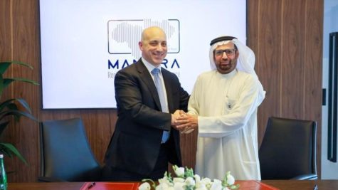 ADL CEO Jonathan Greenblatt and Manara Center Chairman Dr. Ali Al Nuaimi at the signing ceremony at Manara’s new offices in Abu Dhabi.