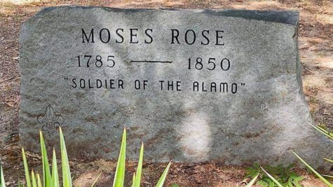 A gravestone in a Louisiana cemetery for Louis Moses Rose, said to be the sole survivor of the Alamo. Photo by O. Thomas Welch