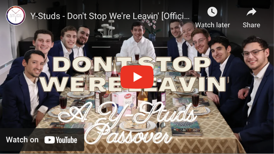 The new Passover parody video you wont Stop Believin plus 7 of our favs