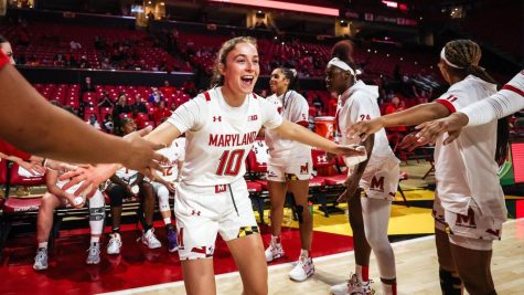 Abby Meyers was selected in the first round of the 2023 WNBA Draft. (Courtesy of Maryland Athletics)