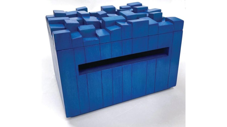 Tobi Kahn was the first artist approached to make a tzedek box. Courtesy of Dr. Bernard Heller Museum

