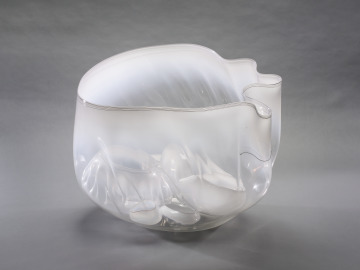 The White Basket by Dale Chihuly. 