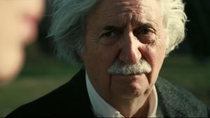 Albert Einstein (Tom Conti) in a scene from the trailer for the filmOppenheimer, about the creation of the atomic bomb.