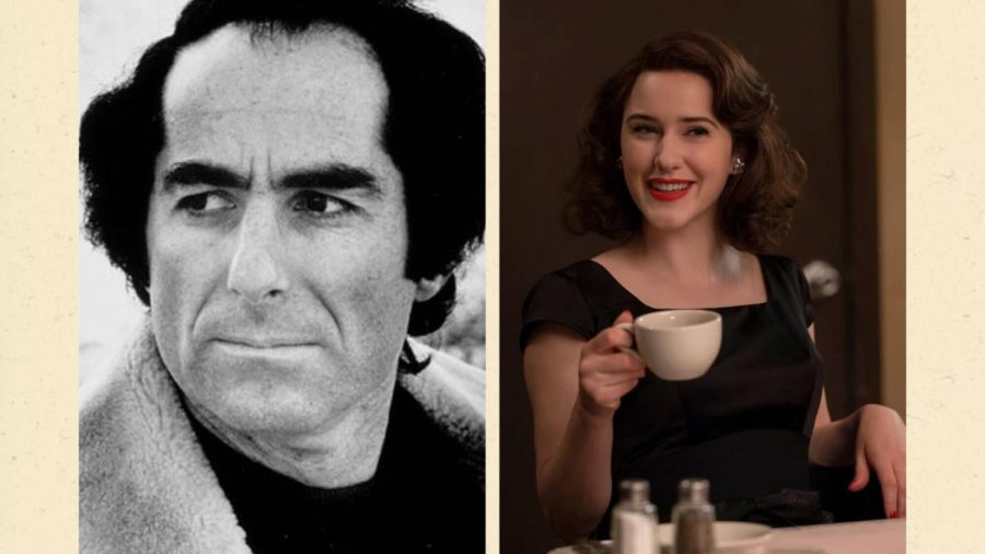 Philip Roth and Midge Maisel, a match made in… the Sherman-Palladinos’ minds. Photo by Wikimedia/Phillippe Antonello/Amazon Studios