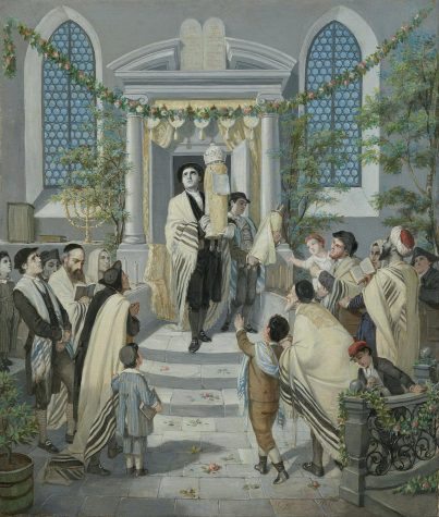 ‘Shavuot (Pentecost),’ painted around 1880 by Moritz Daniel Oppenheim.