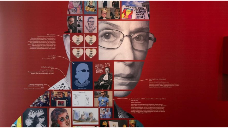 An+exhibit+on+Ruth+Bader+Ginsburg+at+the+new+Capital+Jewish+Museum+in+Washington+D.C.%3B%2C+June+1%2C+2023.