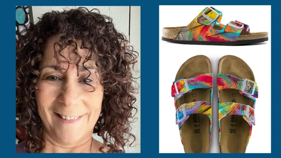 Art for your feet! Artist Cindy Larimore offers custom Birkenstock