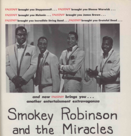 This advertisement in Prom magazine emphasizes that Smokey Robinson and the Miracles