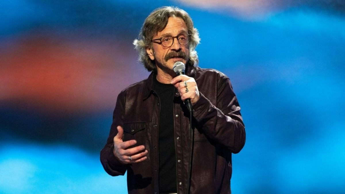 Comedian Marc Maron in a scene from his HBO special, From Bleak to Dark. (HBO)