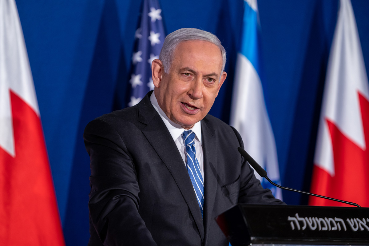 Prime Minister Benjamin Netanyahu of Israel speaks in Jerusalem Nov. 18, 2020. Photo by Ron Przysucha/U.S. Department of State | rawpixel.com | (CC0 1.0)