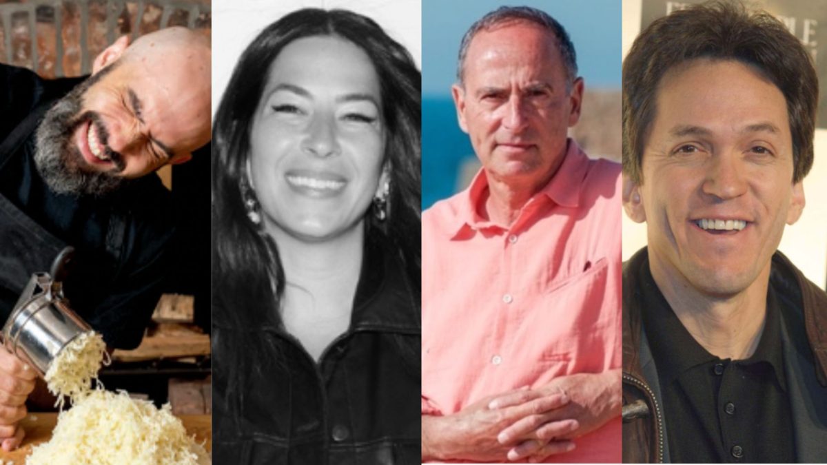 Andrew Rhe, Rebecca Minkoff, Martin Fletcher and Mitch Albom 