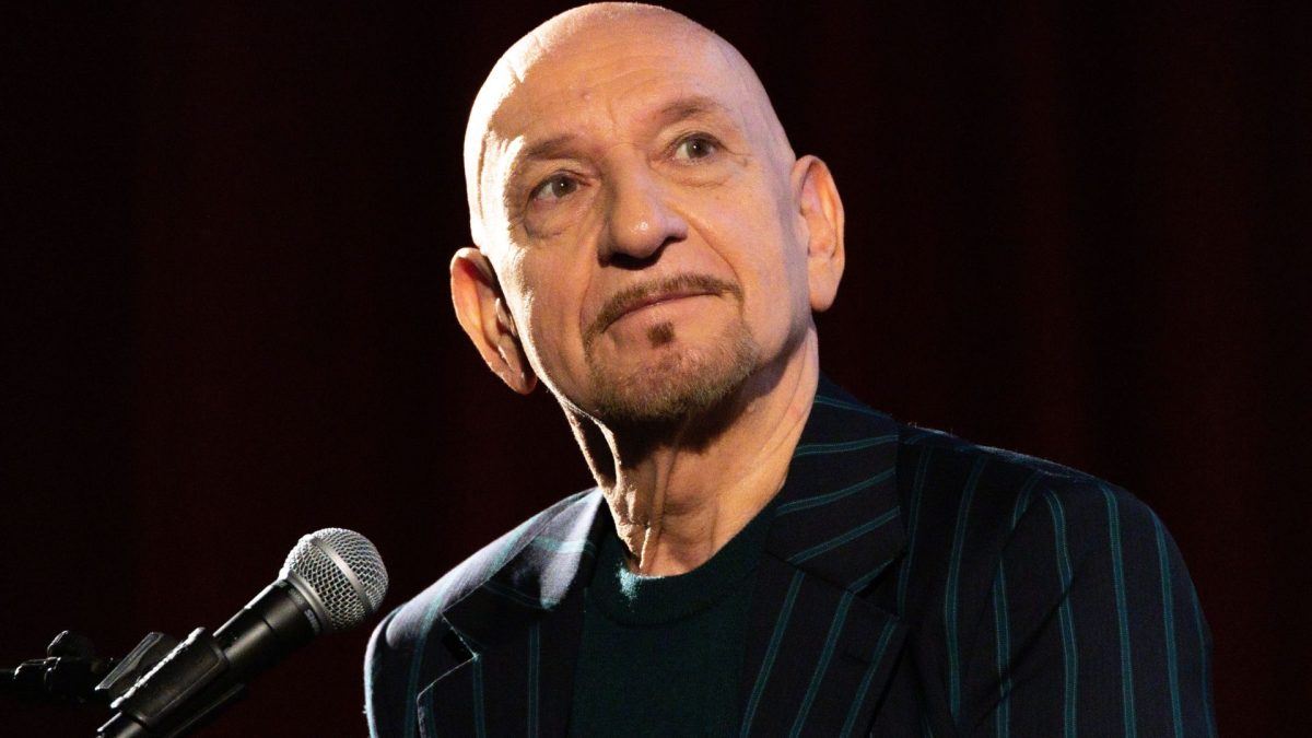 Ben Kingsley participates in a Q&A after a screening of "Dalíland" at Landmark's Nuart Theatre in Los Angeles, June 10, 2023. 