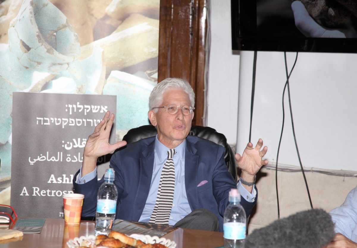 Then the director of the Israel Museum, James Snyder appears at the Rockefeller Museum during a press conference about thirty years of archaeological excavations in Ashkelon which culminated in the discovery of the first Philistine cemetery ever found in Jerusalem, Israel, July 10, 2016. (Photo: Dan Porges/Getty Images)