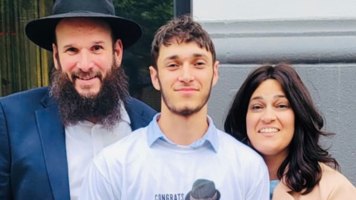 Rabbi Avi, Mendel and Chanala Rubenfeld.