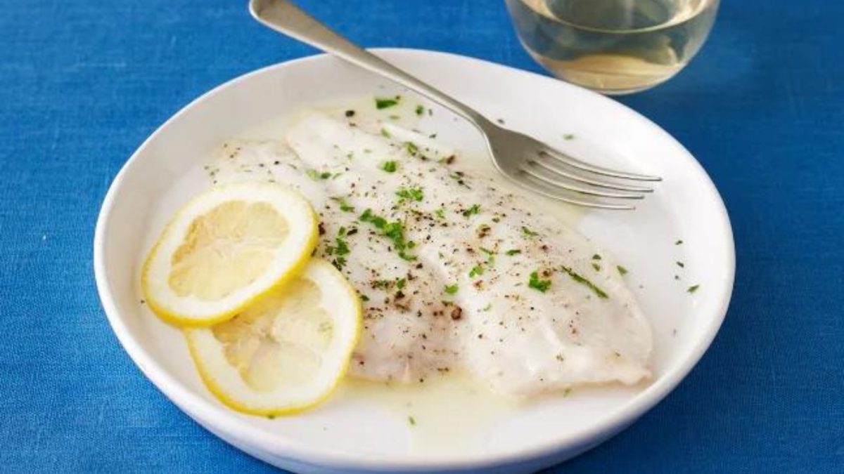 Lemon+and+white+wine+broiled+sole