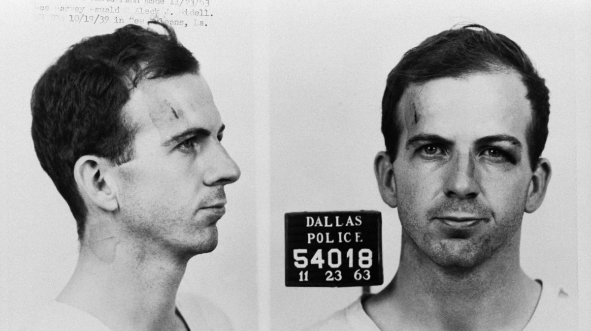 The Dallas Police Department mug shots of Lee Harvey Oswald following his arrest for possible involvement in the John F. Kennedy assassination and the murder of Officer JD Tippit. (Corbis via Getty Images)