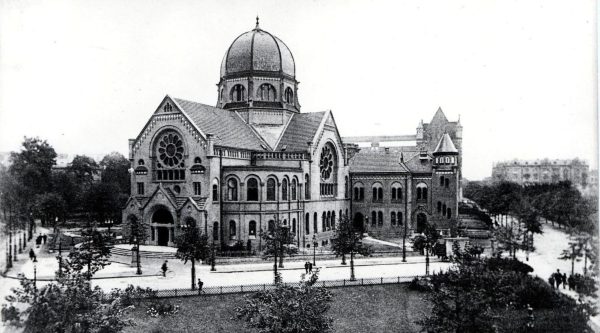 The Bornplatz Synagogue in Hamburg, Germany once held 1,200 congregants before it was destroyed in Kristallnacht. 