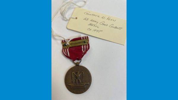 U.S. Army good conduct medal, awarded to Gunther N. Kohn ca. 1945. 