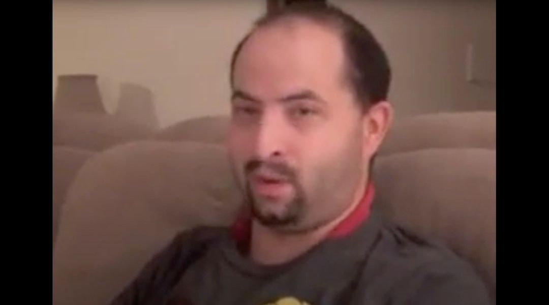Carl Mintz, a Jewish man in Farmington Hills, Michigan, in an audition tape he made for a stage production about Jesus Christ, uploaded Sept. 17, 2021. Mintz was arrested on Oct. 14, 2023, and charged with threatening to "hunt Palestinians" amid deadly violence between Israel and Hamas.