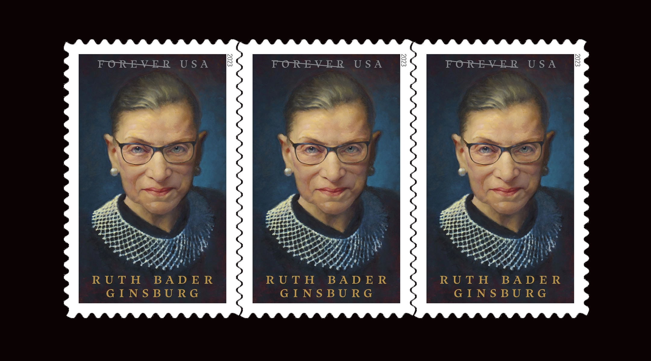 USPS releases Ruth Bader Ginsburg stamp 3 years after Jewish