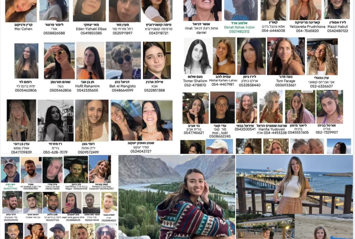 mages of Israelis who were missing or were known to be abducted circulated widely a day after Hamas launched a sweeping attack on Israel. (Screenshot)
