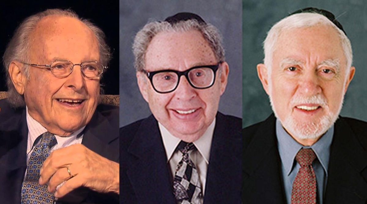 Samuel Klagsbrun, Israel Francus and Avraham Holtz were on the faculty of the Jewish Theological Seminary. (Via JTS)