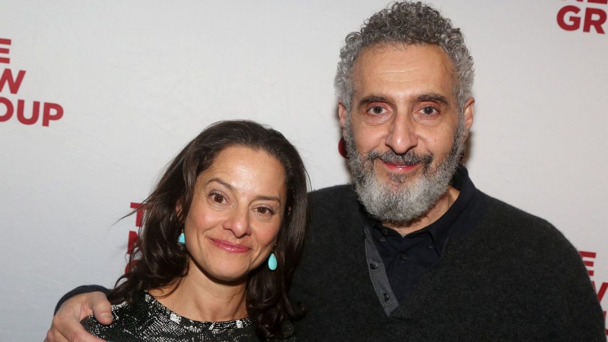 Ariel Levy and John Turturro at the opening night party for The New Group Theaters new play Sabbaths Theater, at Green Fig Urban Eatery in New York City, Nov. 1, 2023. 