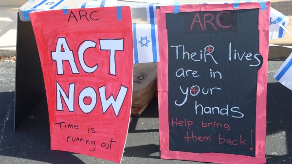 Photos: Local protesters want American Red Cross care for Israeli hostages