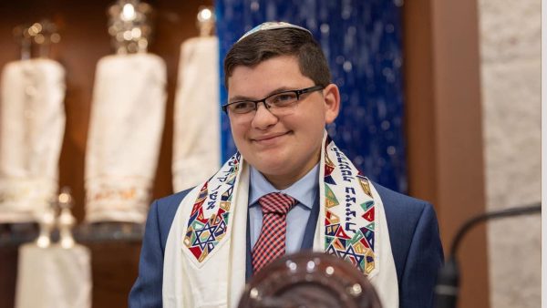 Sam Sigel steps up to the bimah for a bar mitzvah to remember