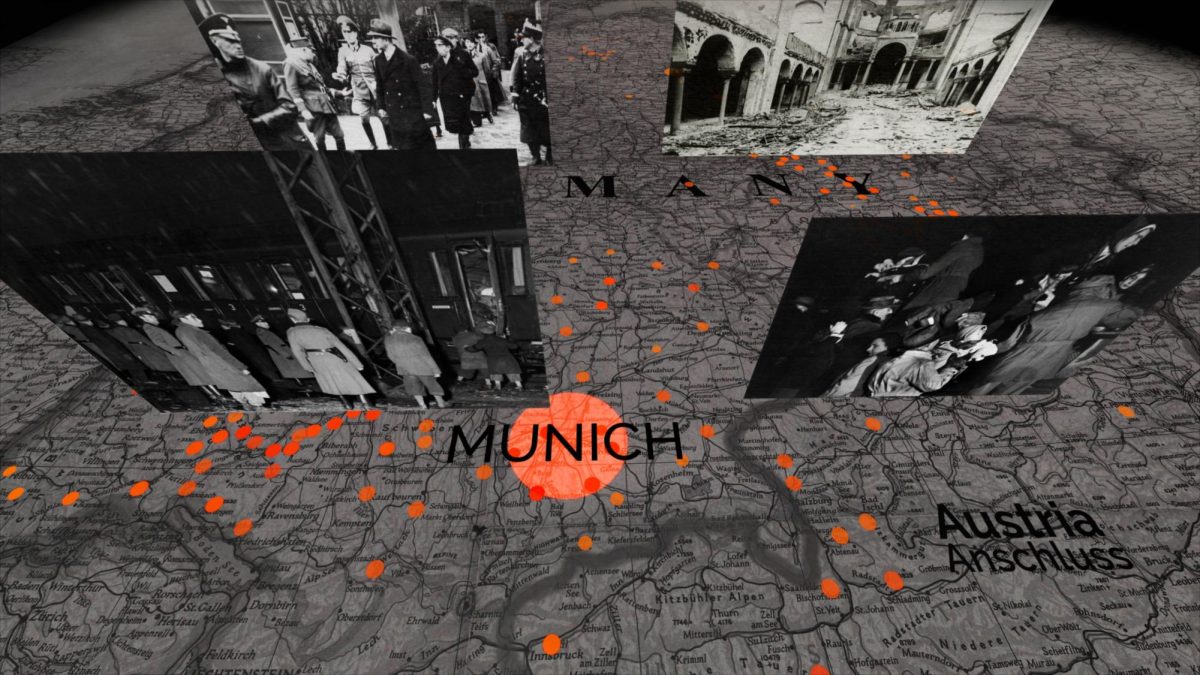 An image from the Holocaust history virtual reality experience being developed by the Conference of Jewish Claims Against Germany.