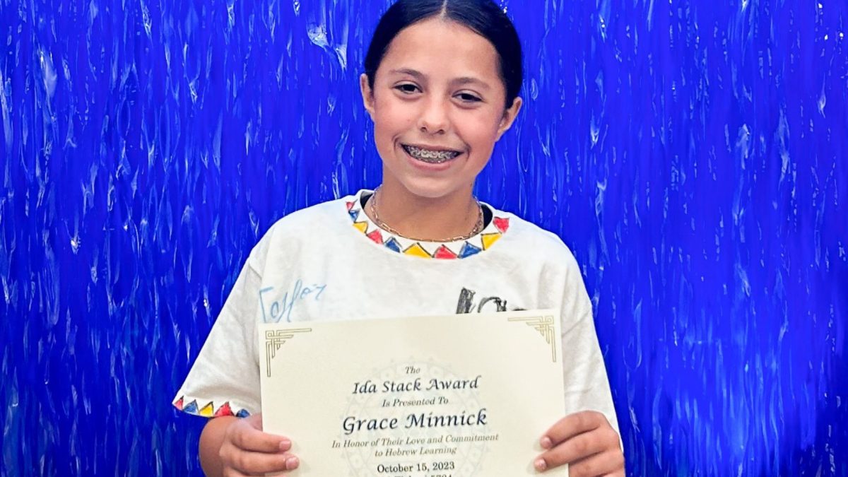 Grace Minnick all smiles after receiving special honor