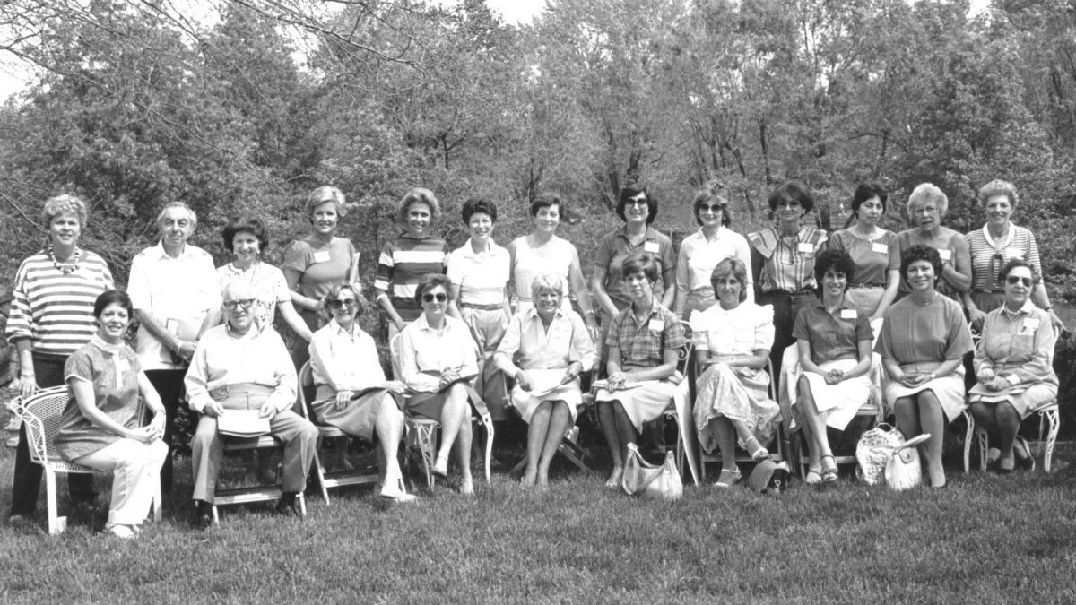 Meet the women of the National Council of Jewish Women Couturier Committee and Phil (1982)